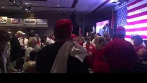 GOP state convention attendees boo election results